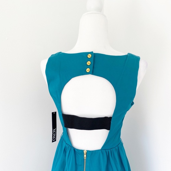 XOXO Dresses Xoxo Juniors Chelsea Girl Swing Dress In Teal 78